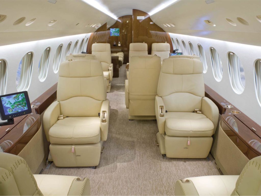 Planet Nine shows off luxurious Falcon 7X