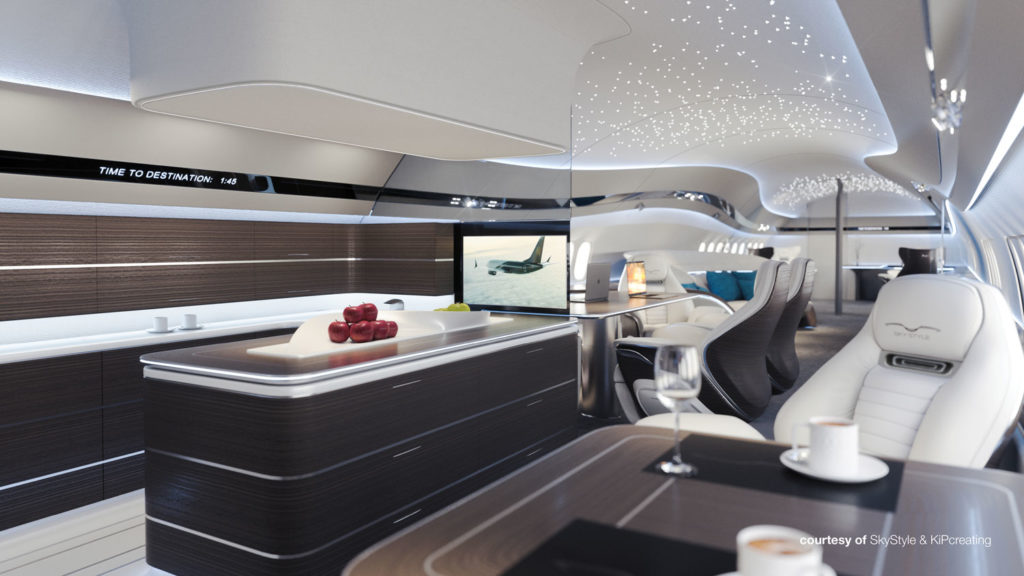 Interior concept revealed to celebrate first BBJ Max green delivery