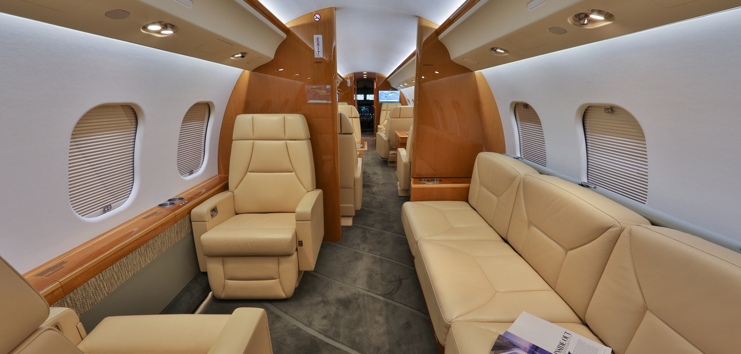 Private Business Jet Inside, Interior Stock Image - Image of table,  transportation: 220336589