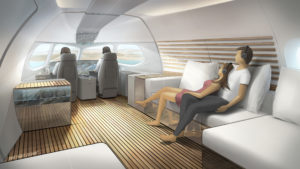 Lufthansa Technik SkyRetreat cabin concept. Image: Lufthansa Technik