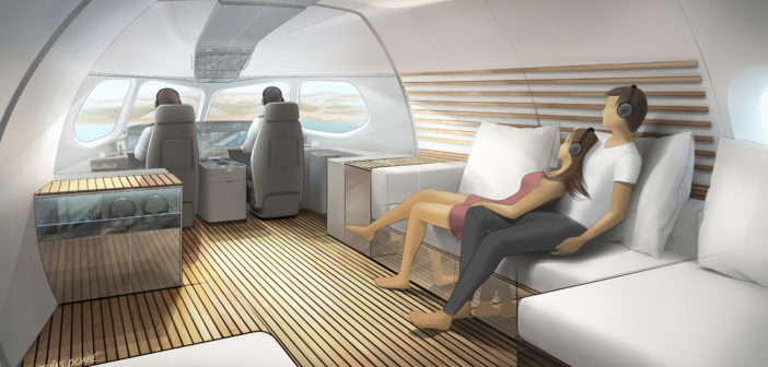 Lufthansa Technik SkyRetreat cabin concept. Image: Lufthansa Technik