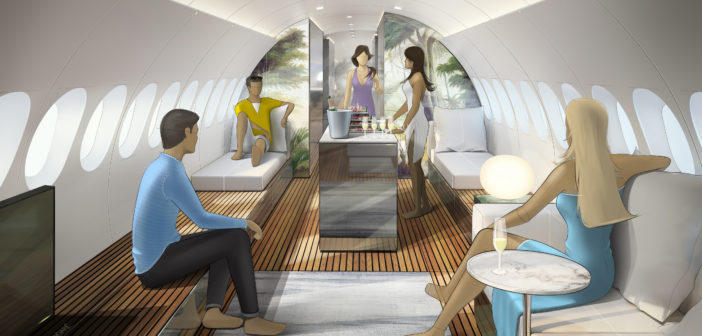 Lufthansa Technik SkyRetreat cabin concept. Image: Lufthansa Technik