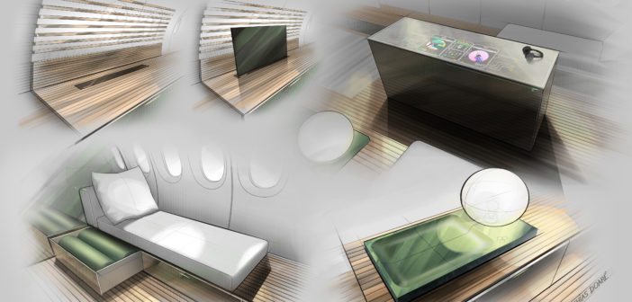 Lufthansa Technik SkyRetreat cabin concept. Image: Lufthansa Technik
