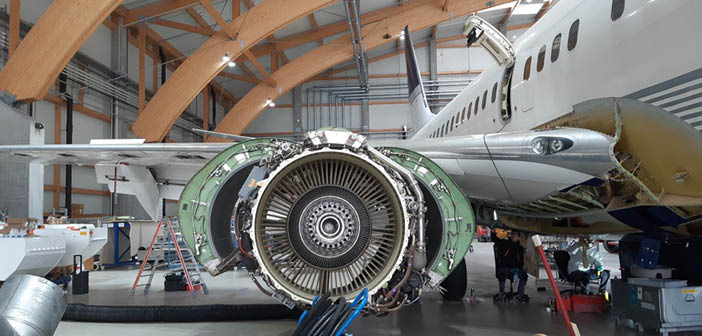 A C-check is due approximately every 3,000 flight hours. It includes A- and B-checks plus detailed inspection of the airframe, engines and accessories, heavy lubrication and a portion of the corrosion prevention programme