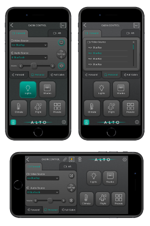 The app's controls can be customised on request