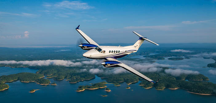 The King Air 260 in flight