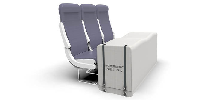 A floor-mount solution from HAECO Cabin Solutions