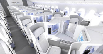 Jamco's Venture Pristine seat incorporates finishes designed to optimise hygiene