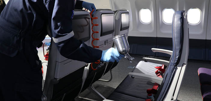 ST Engineering has launched a new antimicrobial coating solution for aircraft cabins