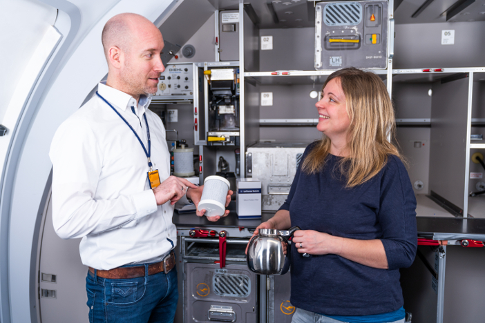 The PuriFLY two-stage water filtration system was developed by Lufthansa Technik and Aqua free to improve drinking water on board