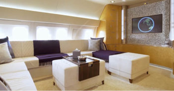The flagship of Comlux’s VIP charter fleet, a BBJ 767 named SkyLady