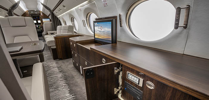 Duncan Aviation transformed the interior, exterior and flight deck of this G550