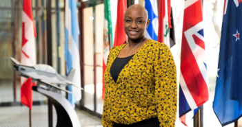 Jessica Young, an active-duty member of the USAF and current intern at Textron Aviation Defense