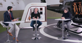 From left to right: Xavier Vautrin, ACH marketing manager; Marek Reichman, VP and chief creative officer at Aston Martin; and Colin James, managing director of Airbus Helicopters UK