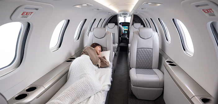 The cabin is designed to support long-range travel