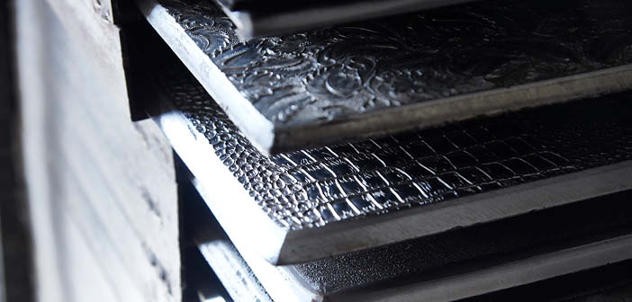 Mohawk River Leather Works' capabilities include hand-tipping, antiquing, embossing and leather finishing