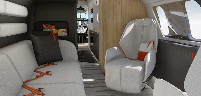 The Global 7500 cabin design created by Altea's design team