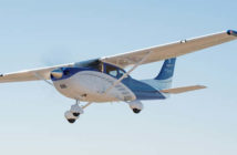 The Cessna Turbo Skylane in flight