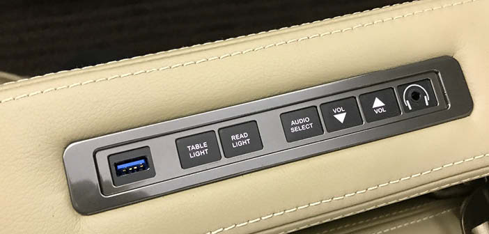 A direct-replacement passenger control for a retrofit Challenger 604 project. Image: Alto Aviation