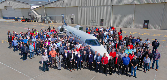 The final Learjet delivery, in March 2022