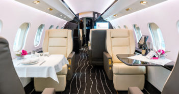 The Bombardier Global Express interior