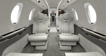 The Cessna Citation Ascend interior