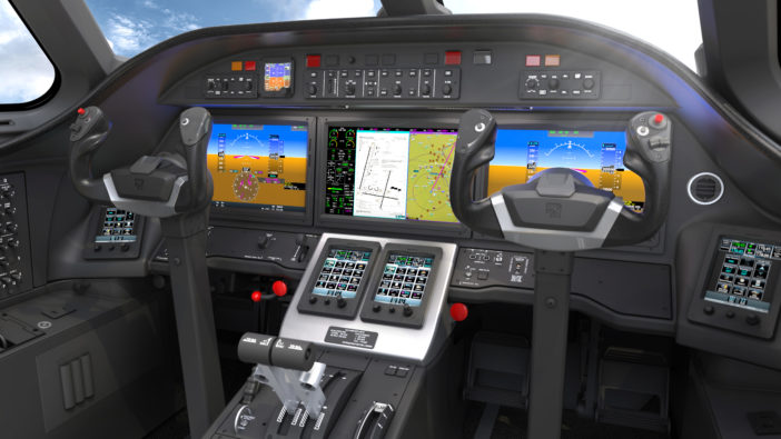 The Cessna Citation Ascend cockpit