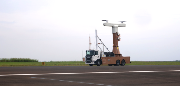 Eve Air Mobility testing on a truck-mounted platform