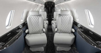 FEATURE: Duncan Aviation refurbishes Citation 750 The interior of the Citation 750 overhauled by Duncan Aviation – featuring grey seats with quilted double-stitched diamond pattern inserts; navy lower sidewalls; black composite ebony veneer; satin chrome plating; and a dark carpet with light accents