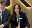 Jeremie Caillet of Jet Aviation and Adelaide Poisson of Donecle