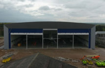 Exterior view of Fokker Services Group's new wide-body hangar