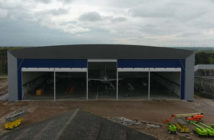 Exterior view of Fokker Services Group's new wide-body hangar