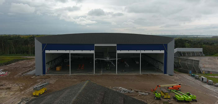 Exterior view of Fokker Services Group's new wide-body hangar