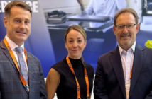 Sebastien Albouy and Pauline Monksfield of Inflite The Jet Centre; and Peter Mankelow of Aerocare Aviation Services