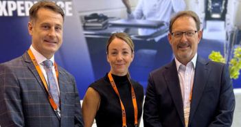 Sebastien Albouy and Pauline Monksfield of Inflite The Jet Centre; and Peter Mankelow of Aerocare Aviation Services