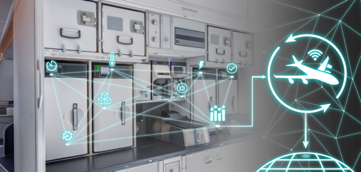 An aircraft galley that could integrate Collins Aerospace's wireless connectivity solution