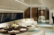 A past aircraft cabin concept by Fokker Services Group (not representing the A330), with windows as a key design feature