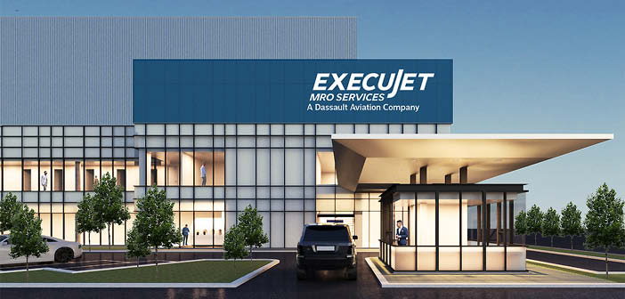 Rendering of a new ExecuJet MRO facility under construction in Kuala Lumpur