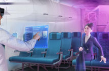 Illustration of Airbus' collaborative cabin definition solution based on mixed reality