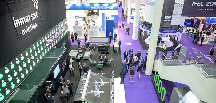 The Aircraft Interiors Expo show floor