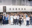 The Challenger 3500 delivery ceremony