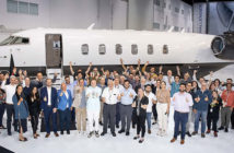 The Challenger 3500 delivery ceremony