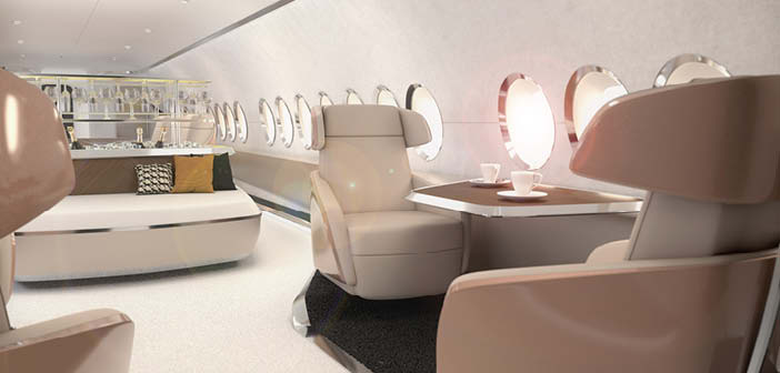 A club-four section of the interior