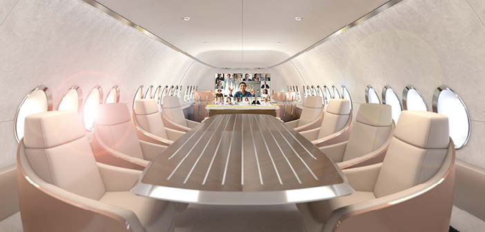 The eight-place dining and conference table