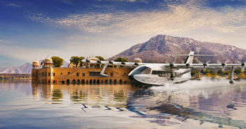 A rendering of the Jekta PHA-ZE 100 on water