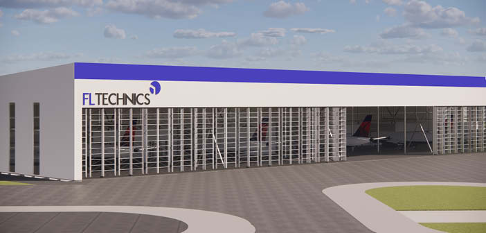 Rendering of the new MRO hangar