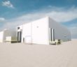 Render of expanded facility exterior