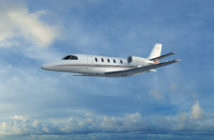 Cessna Citation Ascend in flight