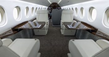 FEATURE: Falcon 900EX refurbished at Duncan Aviation Falcon 900EX cabin interior
