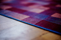 Deep Dyed carpet with check pattern